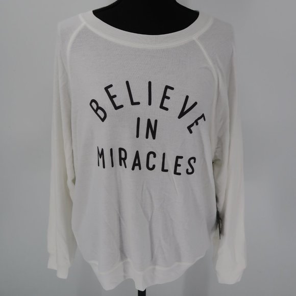 Wildfox Believe in Miracles Super Soft Sweater Size Medium - Picture 1 of 8